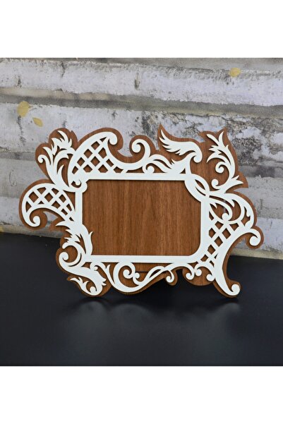 Işlemeli 10x15 Çerçeve Ahşap Masa Üstü