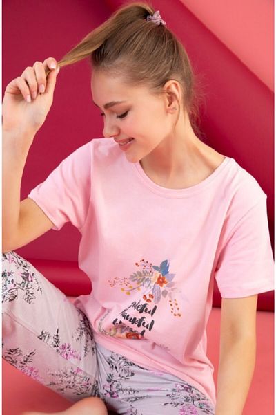 STRAWBERRY COTTON PRINTED PAJAMA SET
