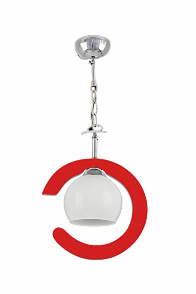 Sedef Avize Tekli Avize - Kırmızı  6010-1PRED