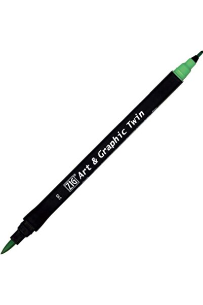 Generic Brand Emerald Green Twin Tut-80 Brush Tip Marker - Art & Graphic 550