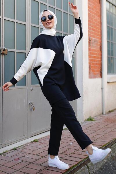 benguen Fekete aszimmetrikus dupla női szett - darabos, 2012-es modell