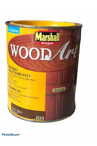 Marshall 0,75 Lt. Woodart Exterior Lüks Vernikli Ahşap Koruyucu (CEVİZ AĞACI)