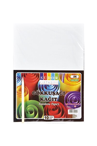 Südor Gökkuşağı Kazımalı Sihirli Kağıt A4 10 Adet