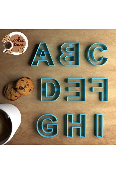CookieKonsept مجموعة قوالب البسكويت الأبجدية Alpha