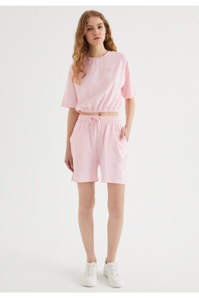 WESTMARK LONDON Ženski ružičasti set od majice i kratkih hlača standardnog kroja