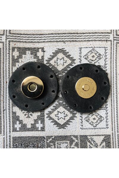 Alfa Tasarım Închidere rotundă pentru geantă din piele naturală cu magnet aur...