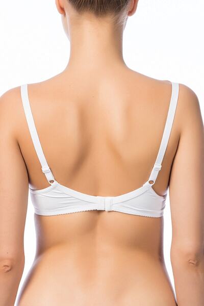 NBB Білий жіночий бюстгальтер без кісточок з мікропокриттям