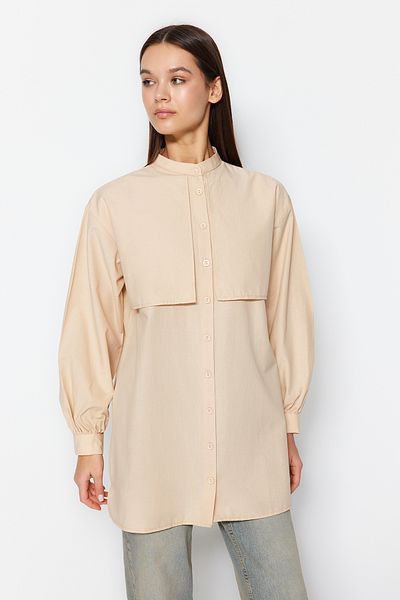 Trendyol Modest Kőpamut szőtt ing TCTSS23TG00030