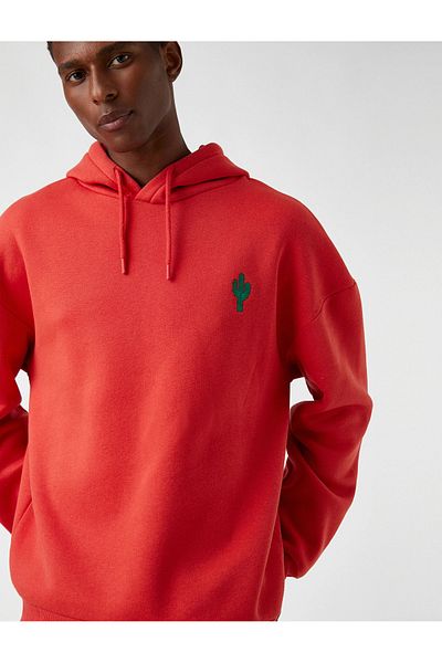 Koton 3wam70106mk Red 401 Men's Jersey Sweatshirt