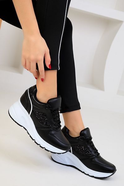 SOHO Black Women's Sneaker 18708