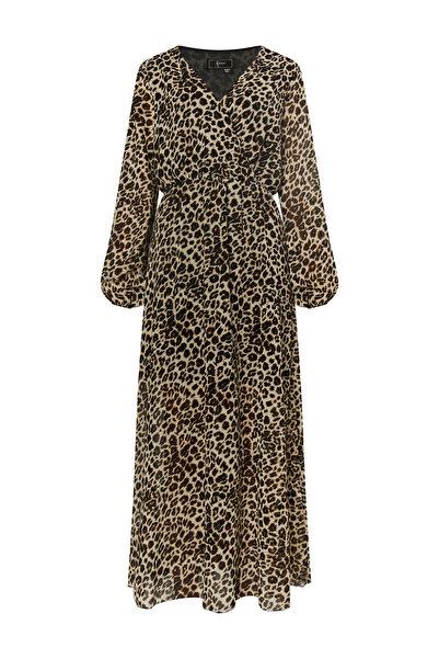 Faina Maxikleid s Leoprintem