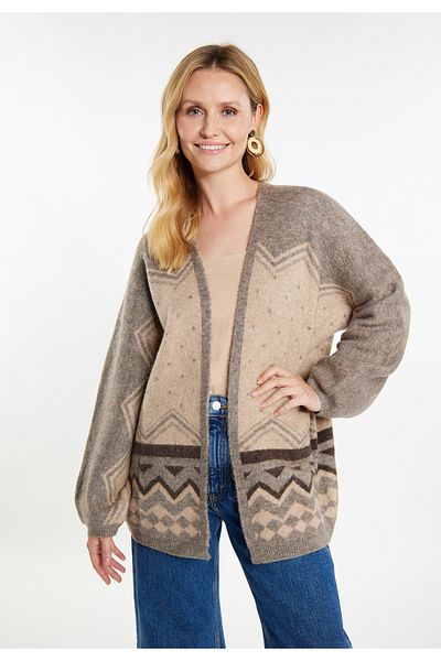 USHA FESTIVAL Strick Cardigan flesh