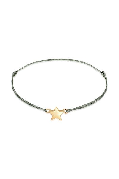 ELLI Armband Stern Astro Symbol Nylonband 925 Sterling Silber