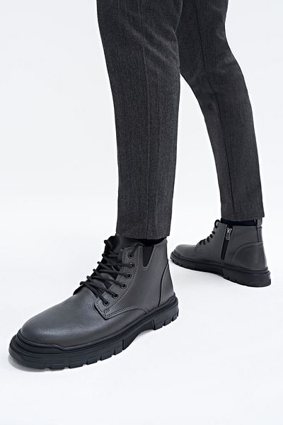 Yaya by Hotiç Антрацитові чоловічі черевики Bootie 02BOY252430A250