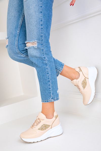 SOHO Beige Women's Sneaker 18708