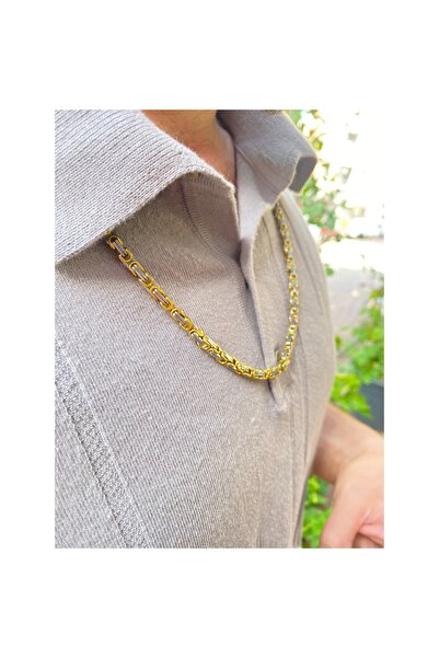 rosshine Erkek Kral Çelik Kolye (GOLD/SİLVER)