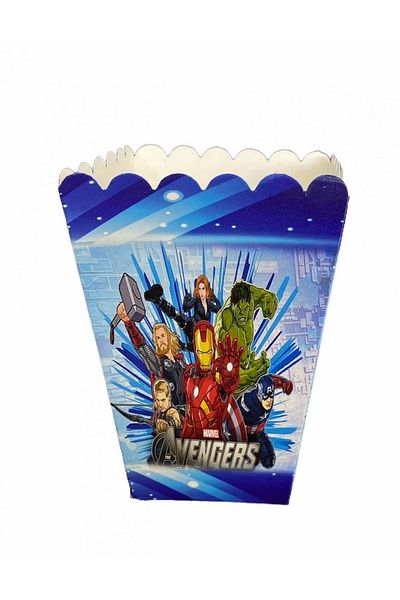 TURKUAZ PARTY Corn Box - Avengers - 15x15 Cm