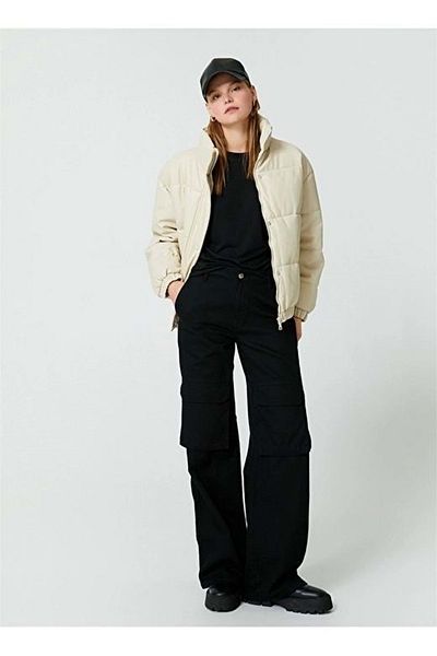 Koton Women's Clothing Coat 4wak20056ew Cream