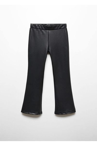 MANGO Kids Bequeme Leggings in Lederoptik