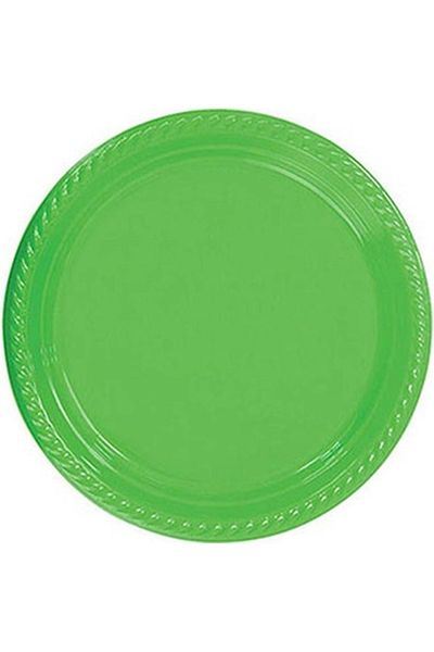 Roll-Up Plastic Plate - 25 Li - Green - 22 cm