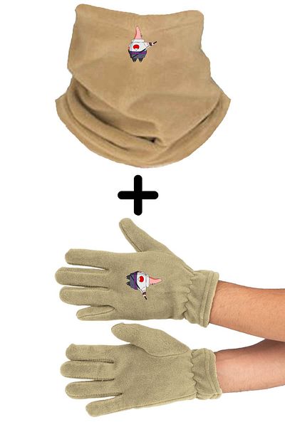 herotasarım Σετ γάντια Naruto Neck Collar Beanie - bll4730