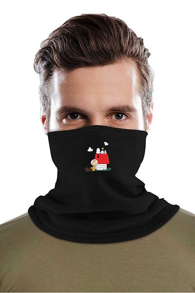 herotasarım Σετ μπερέ με γάντια και γιακά λαιμού Snoopy - bll4922