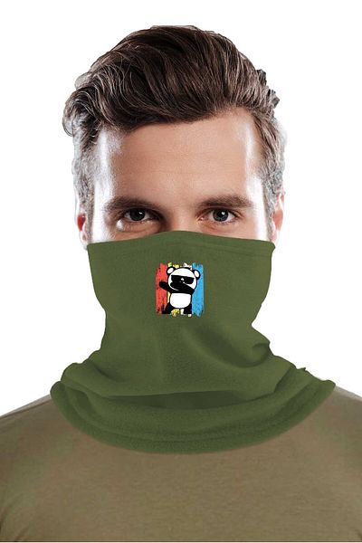 herotasarım Σετ γάντια μπερέ με μοτίβο Panda - BLL4424