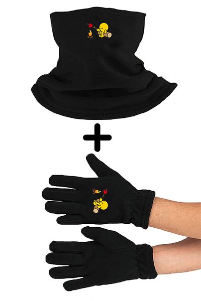 herotasarım Beret Gloves Set - Guitar Neck Collar bll4506