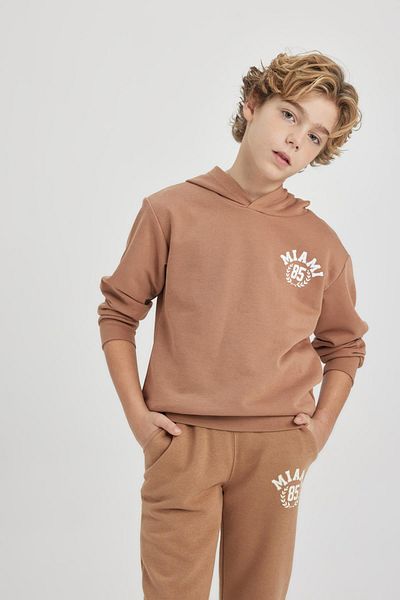 DeFacto Boy&#39;s New Regular Fit Crew Neck φούτερ