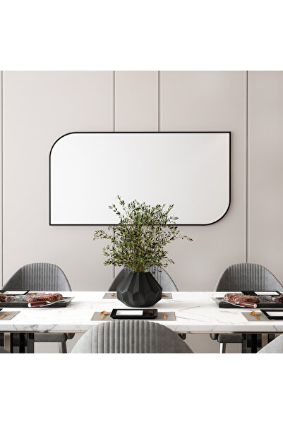 ARNETTİ Akron Modern Dekortatif Salon Ayna Siyah