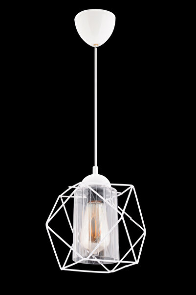 Trend Kitchen Trend Meraviglioso Şeffaf Mika Camlı Küp Beyaz Sarkıt Avize Hol, Salon Ve Oturma Odası, Aydınlatma