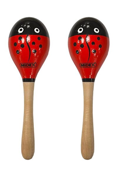 Midex Orf-MRC-11X Örf Aletleri Ağaç Marakas Kaliteli Maracas 2 Adet (Çift)