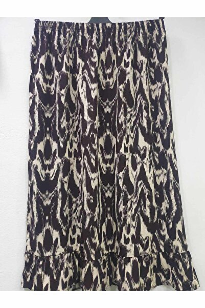 sercan konfeksiyon WOMEN'S BOTTOM FLUFFY VISKOSE SKIRT