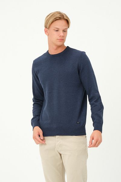 MSW Men's Long Sleeve Regular Fit Crew-Neck Knitwear Sweatshirt