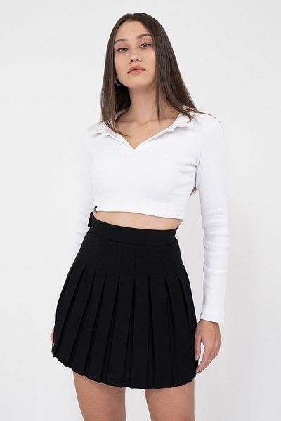 Soyo Fusta mini plisată neagră de damă