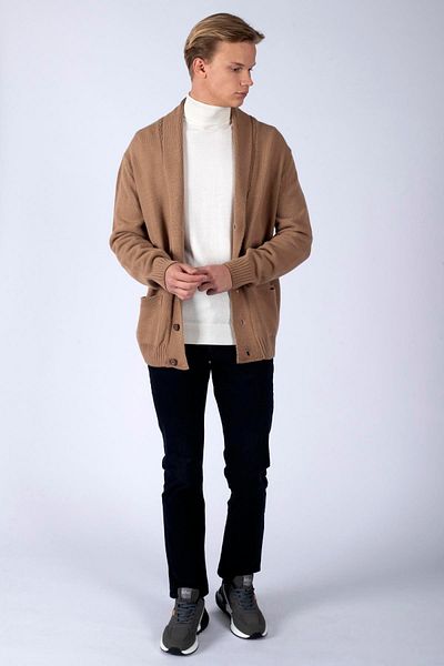 Lee Cooper Ανδρική ζακέτα - Brıce Camel