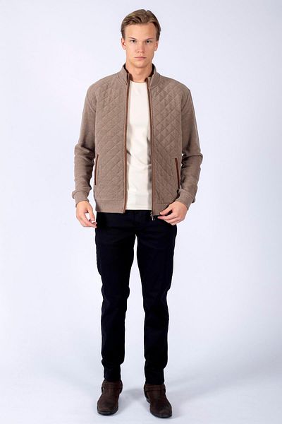 Lee Cooper Newjump Ανδρική Ζακέτα - Ferm. Λευκό/Λευκό/Διαδρομή