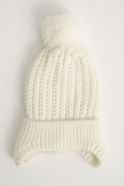 Little Jom Pompom Knitwear Baby Hat, Knitwear Baby Beanie, Single Pompom (0-18 Months)