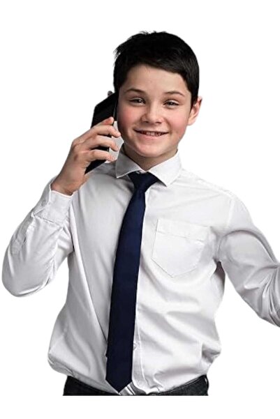 Trenderrs ربطة عنق مطاطية من الساتان للأولاد من عمر 5 إلى 10 سنوات