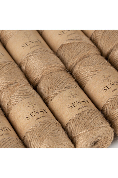 SENSY Funie de iută 10 bucăți 1000 de metri Funie de paie Funie de biciuire Funie de decorare Funie de linie Funie de iută 10 bucăți