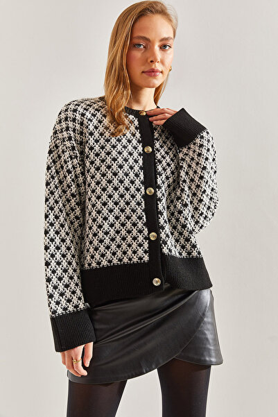 Bianco Lucci Γυναικεία πλεκτή ζακέτα με κουμπιά