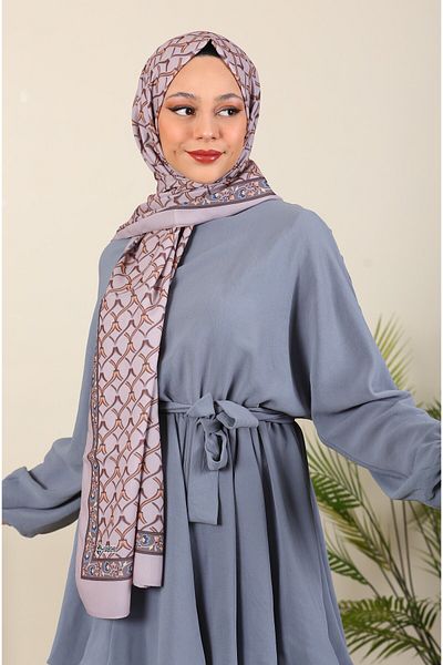 hijabchi Σειρά Water Shawl Silk Medina με εισαγόμενα σχέδια - Νέες συλλογές |   Ανοιχτό βιζόν