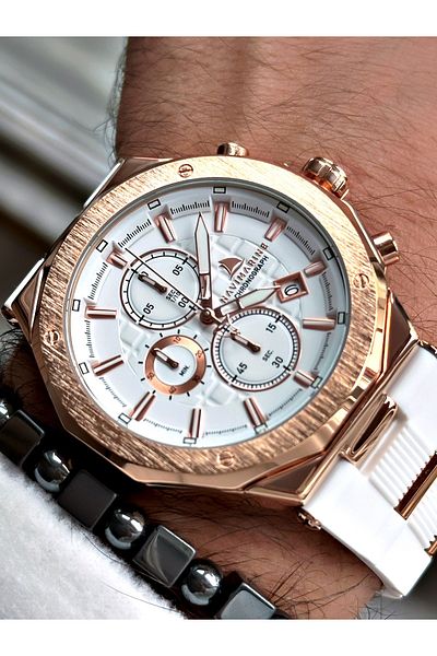 Navimarine White Color Functional Mechanism Men's Wristwatch + BRACELET WITH GIFT
