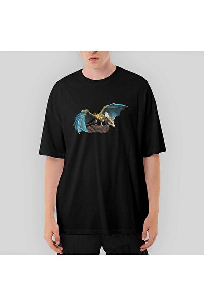 Z zepplin Μπλουζάκι Baby Dragon oversized Μαύρο