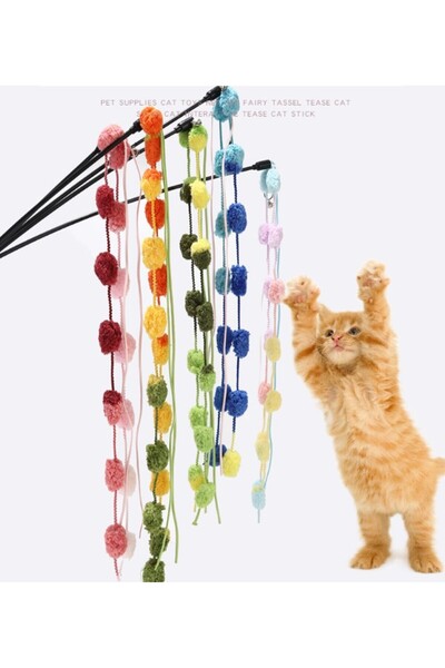 CMT صنارة صيد القطط بطول 50 سم - خشخشة