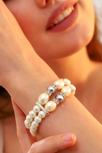 DiZe'S Tasarım سوار نسائي بتصميم خاص مع موديل وردة اللؤلؤ