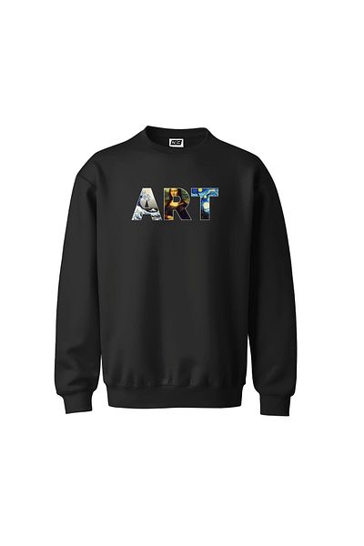 NoiCasuale Art Art Design Digital Printed 3 Thread Ribbed Hoodless Sweatshirt