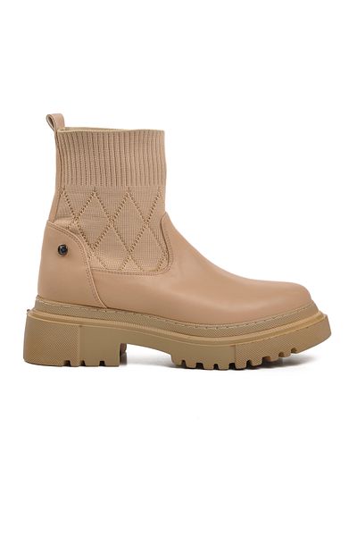 Pierre Cardin PC-52561 Women's Chelsea Boots with Cream Fleece Inside