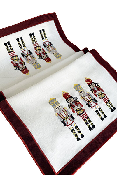Nutcracker Runner Kurşun Asker Runner Yılbaşımasadüzeni Yılbaşı Dekor Runner Çeyiz