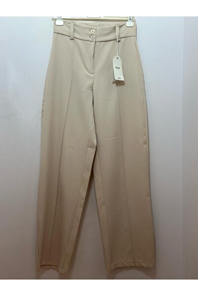 LACARINO Detalj prednjeg šava Visok struk pantalona